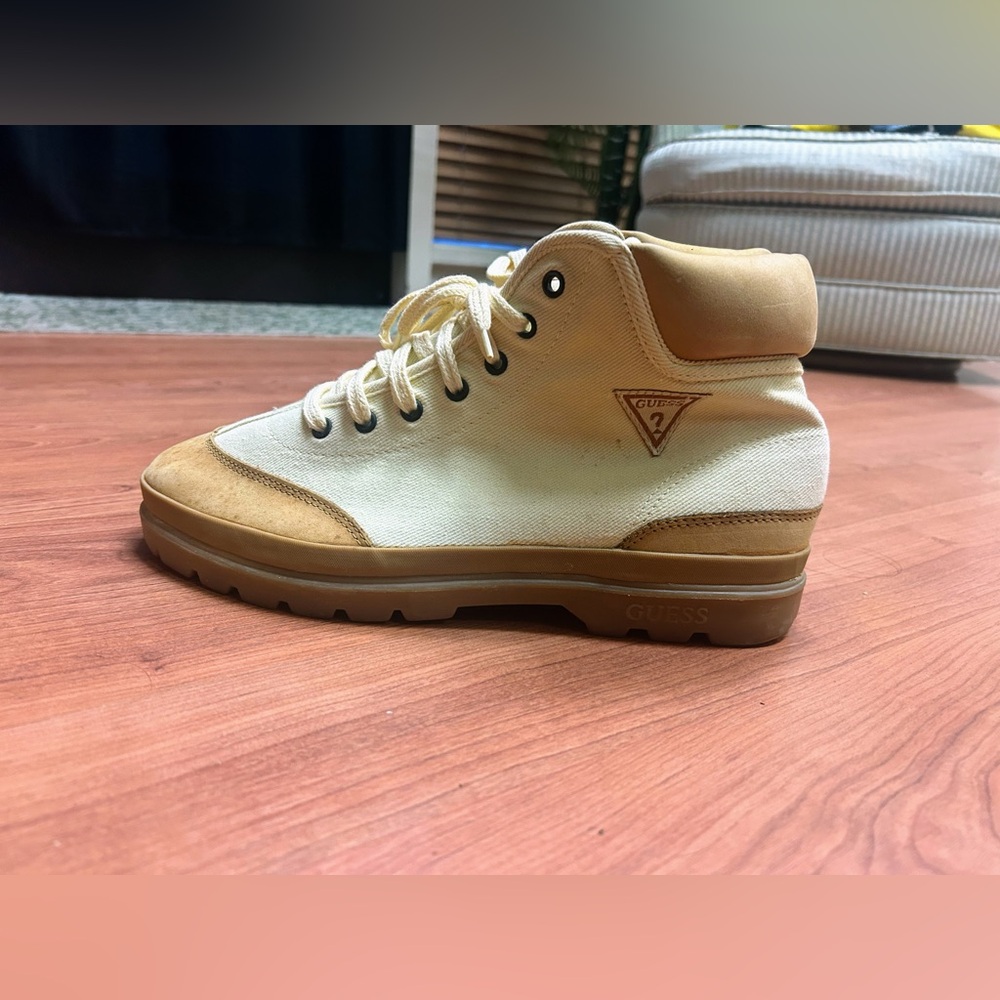 Vintage guess canvas and suede Flat rock boots size 12 Men